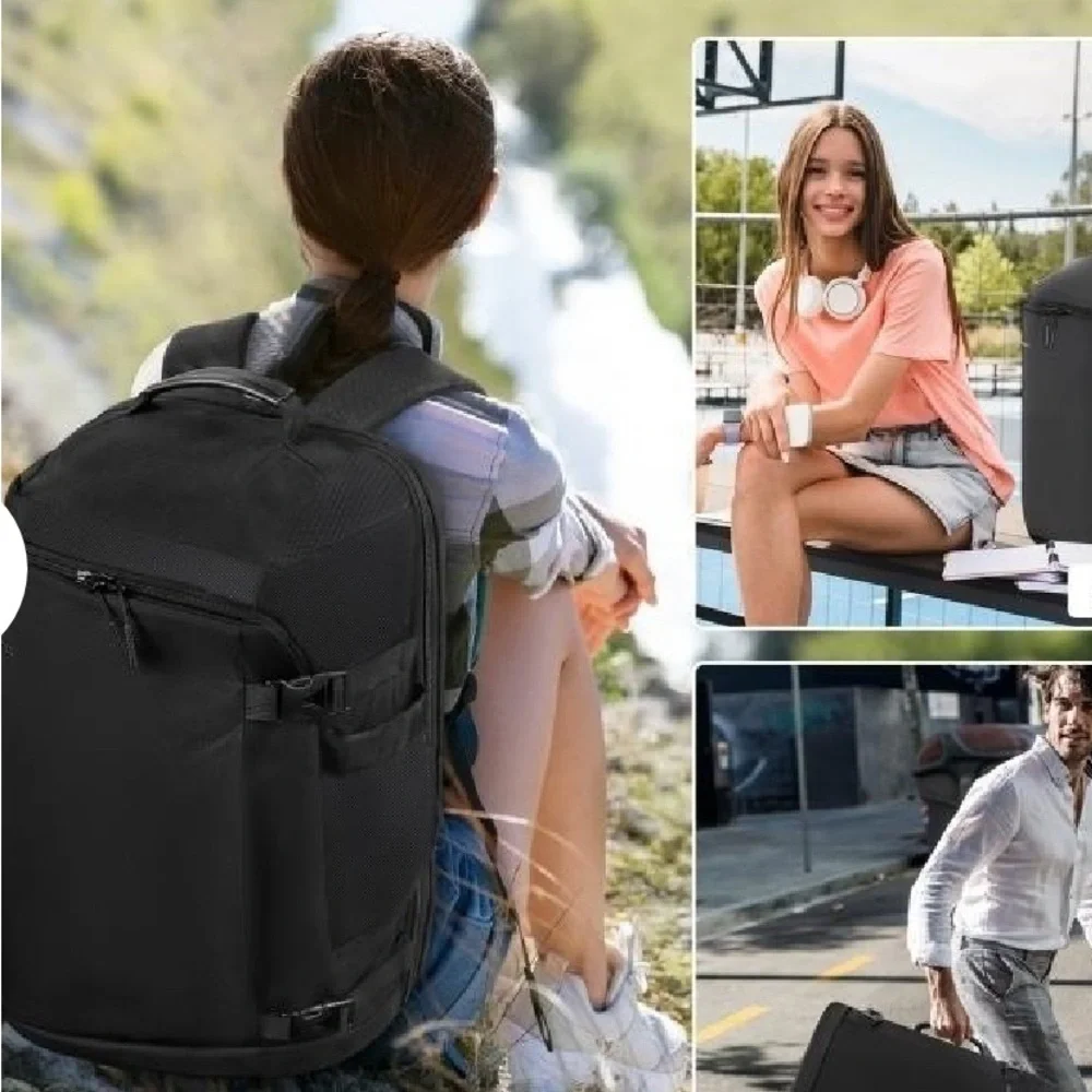 LINI Jet Black unisex Backpack